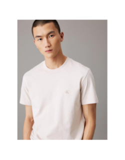 T-shirt heavy regular beige homme - Calvin Klein Jeans