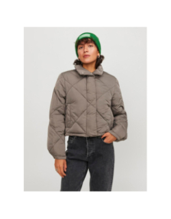 Bonnet basic logo etiquette vert femme - Jjxx