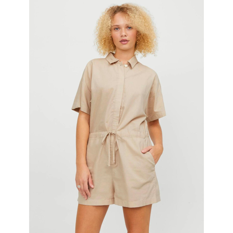 Combishort jxtrala beige femme - JJXX