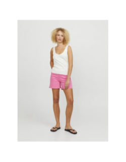 Débardeur en maille côtelée jxdevi blanc femme - JJXX