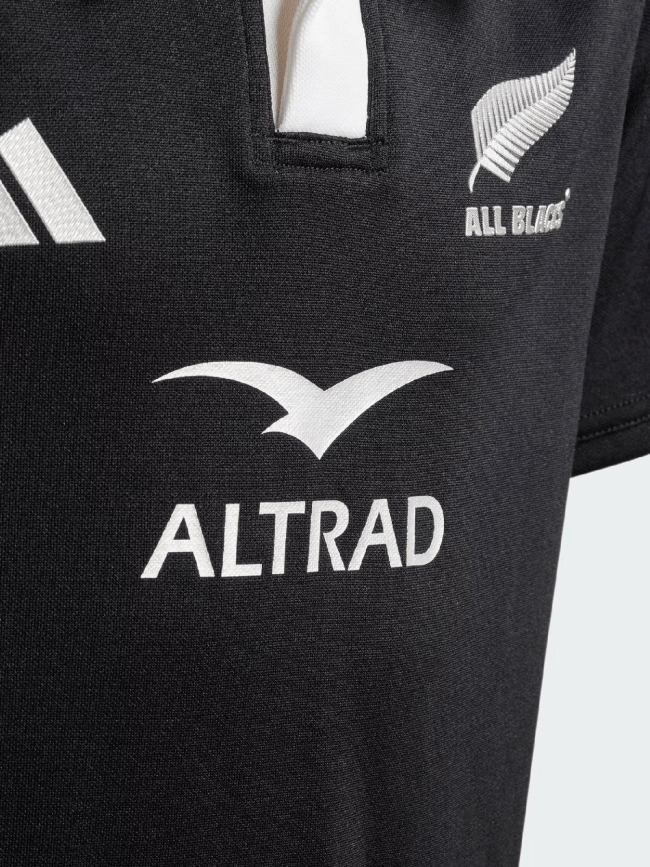 Maillot de rugby manches courtes all blacks noir enfant - Adidas