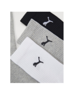 Pack de 3 paires de chaussettes crew noir blanc gris - Puma