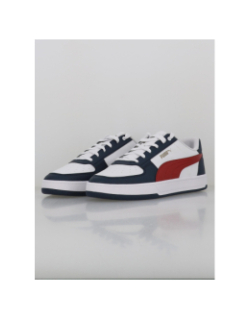Basket caven 2 blanc bleu marine et rouge homme - Puma