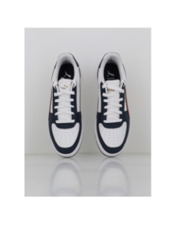 Basket caven 2 blanc bleu marine et rouge homme - Puma