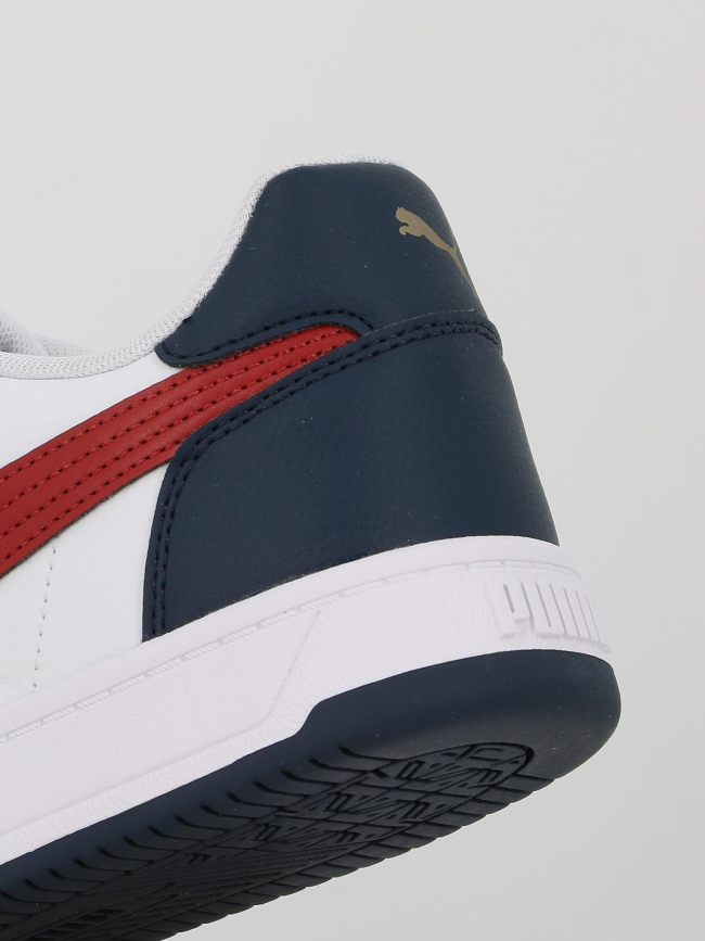 Basket caven 2 blanc bleu marine et rouge homme - Puma