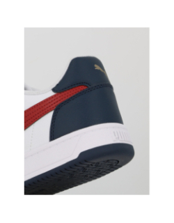 Basket caven 2 blanc bleu marine et rouge homme - Puma