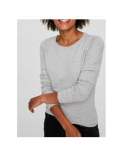 Pull texturé care gris femme - Vero Moda
