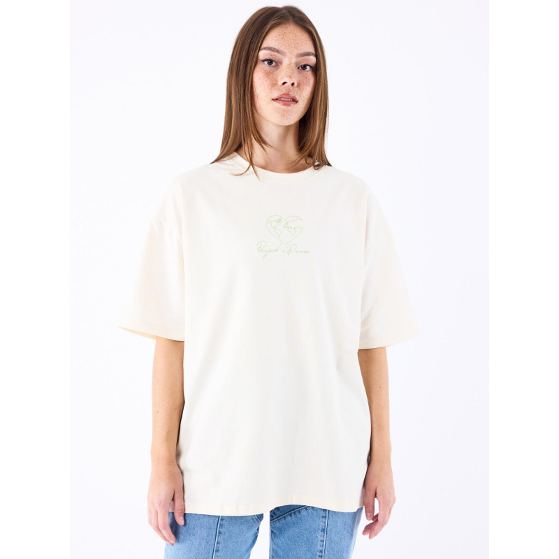 T-shirt coeurmonde beige femme - Project X Paris