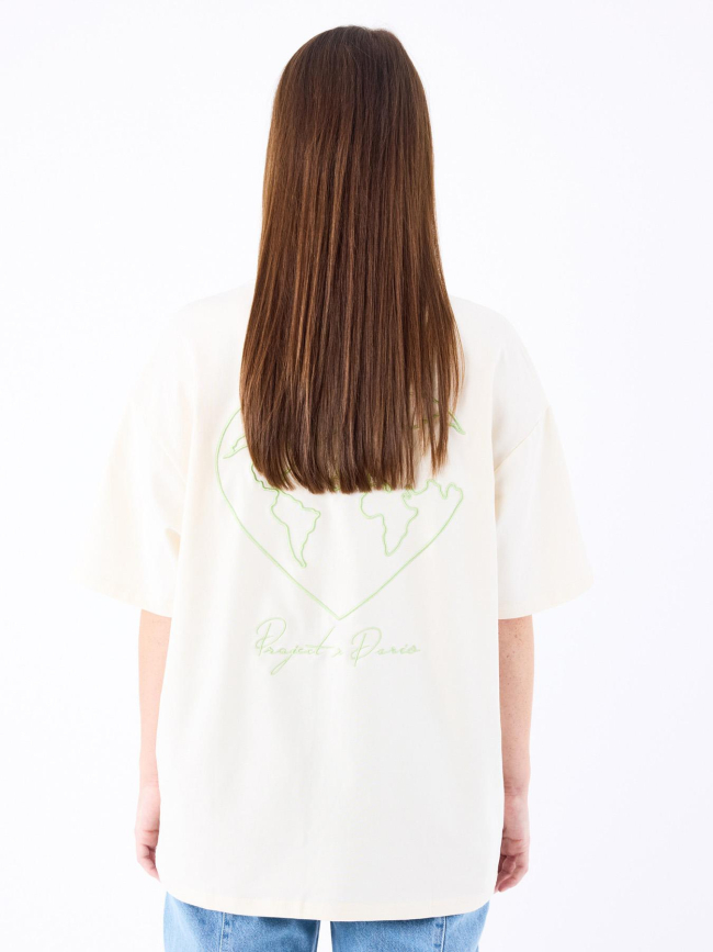 T-shirt coeurmonde beige femme - Project X Paris