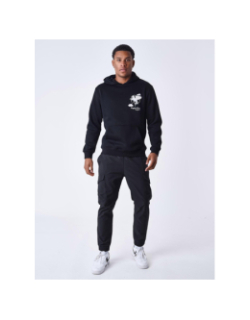 Sweat à capuche cheval pégase noir homme - Project X Paris