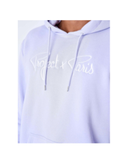 Sweat à capuche essential logo violet homme - Project X Paris