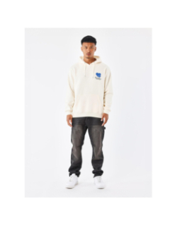 Sweat à capuche heart studio beige homme - Project X Paris