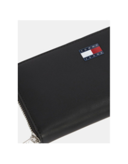 Portefeuille zippé must large noir femme - Tommy Jeans