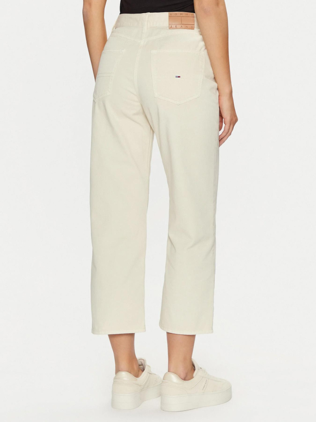 Jean taille haute large layla beige femme - Tommy Jeans