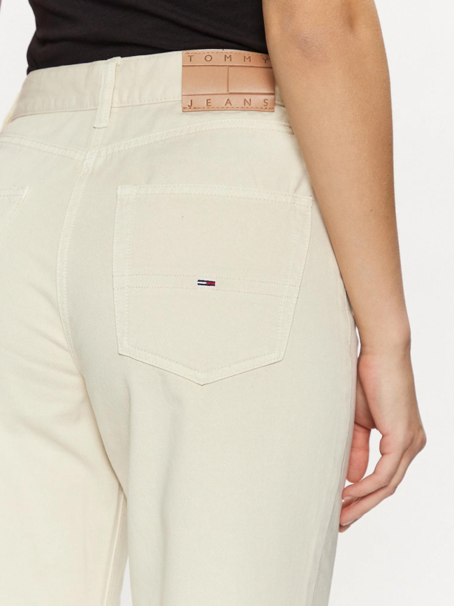 Jean taille haute large layla beige femme - Tommy Jeans