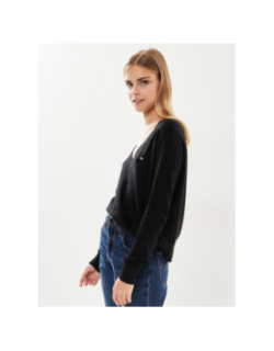 Pull col v essential noir femme - Tommy Jeans