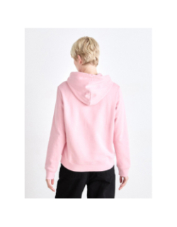 Sweat à capuche regular linear rose femme - Tommy Jeans