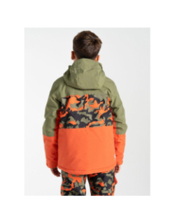 Veste de ski traverse II orange et kaki enfant - Dare 2b