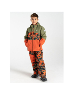 Veste de ski traverse II orange et kaki enfant - Dare 2b