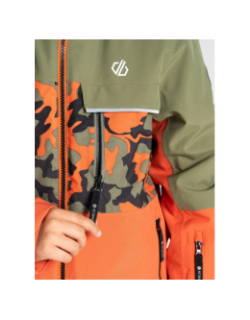 Veste de ski traverse II orange et kaki enfant - Dare 2b