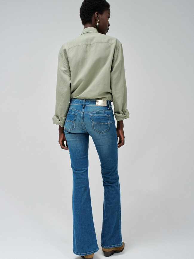 Jean flare wonder sparkeling bleu femme - Salsa