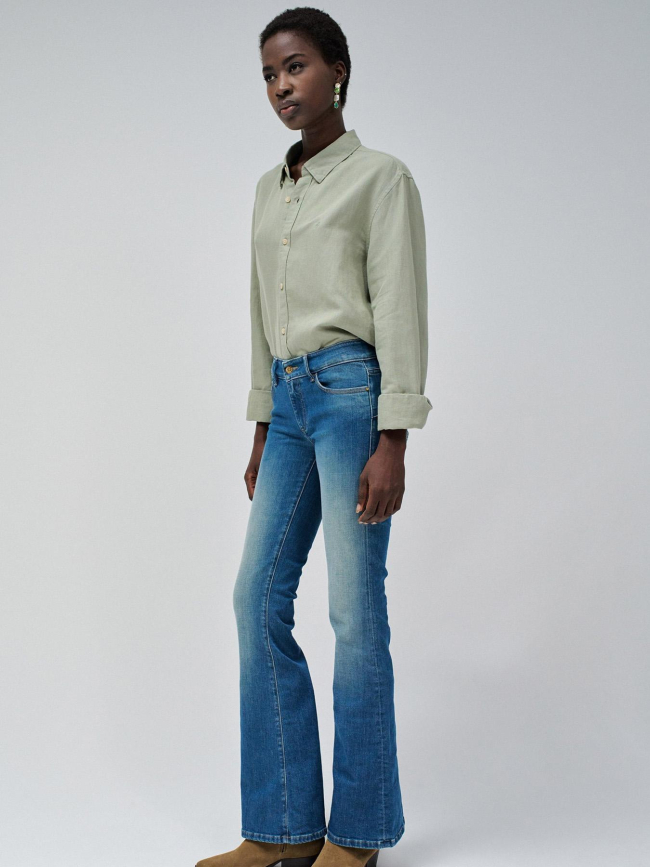 Jean flare wonder sparkeling bleu femme - Salsa