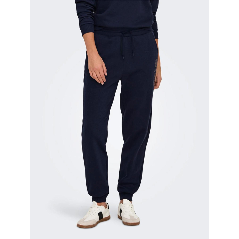 Jogging dust logo doré bleu marine femme - Only Play