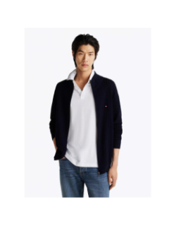 Gilet tricot à chevrons bleu marine homme - Tommy Hilfiger