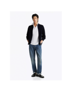 Gilet tricot à chevrons bleu marine homme - Tommy Hilfiger