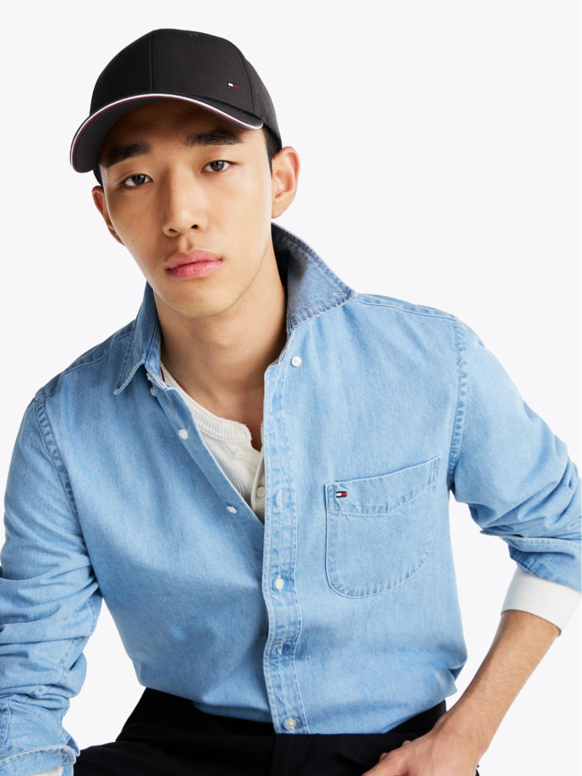 Casquette corporate 6 panel noir homme - Tommy Hilfiger