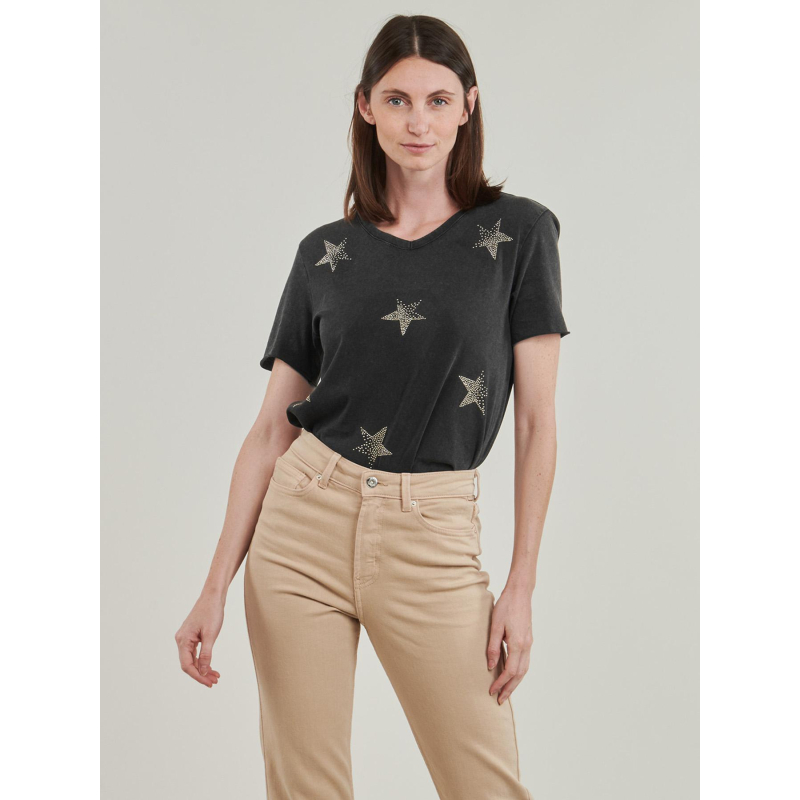 T-shirt lucy life star noir femme - Only