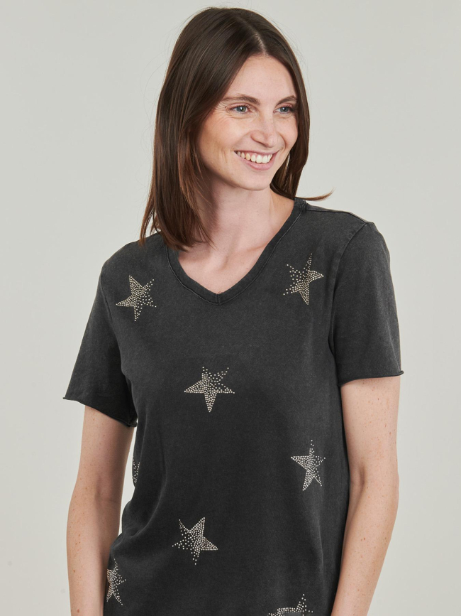 T-shirt lucy life star noir femme - Only