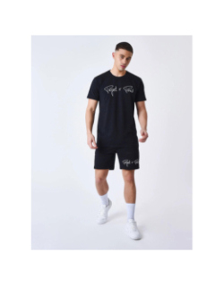 T-shirt à manches courtes signature noir homme - Project X Paris