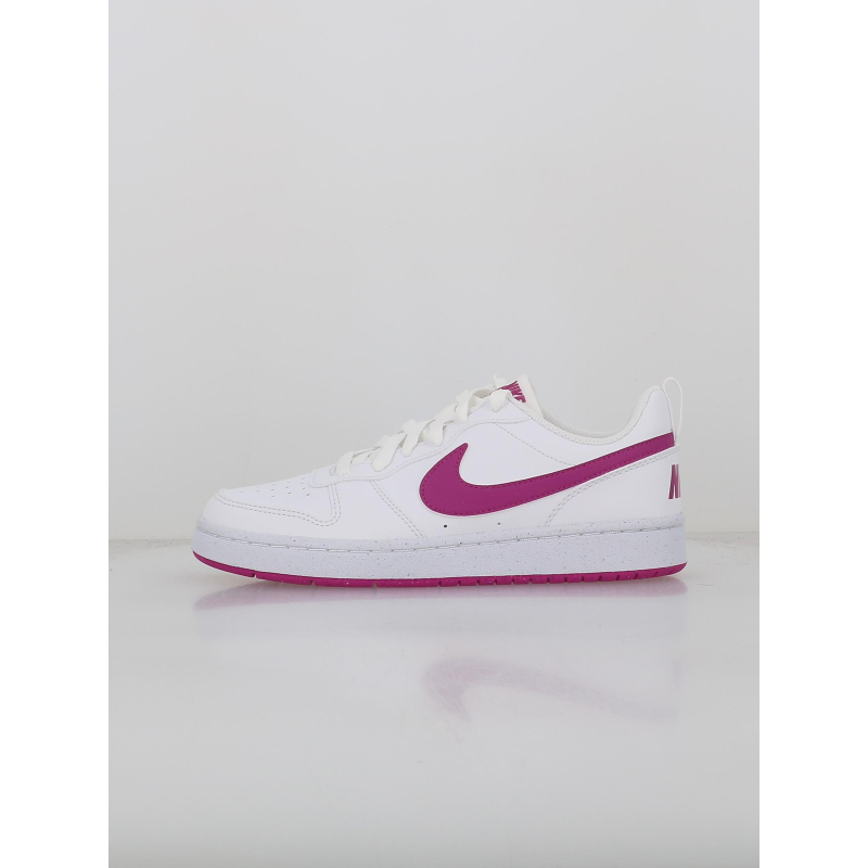 Baskets court borough recraft gs blanc rose enfant - Nike