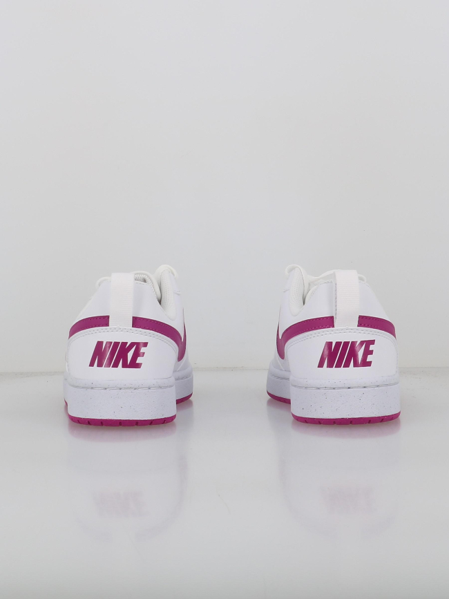 Baskets court borough recraft gs blanc rose enfant - Nike