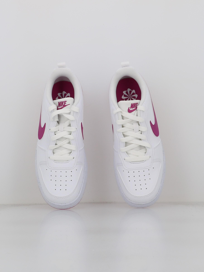 Baskets court borough recraft gs blanc rose enfant - Nike