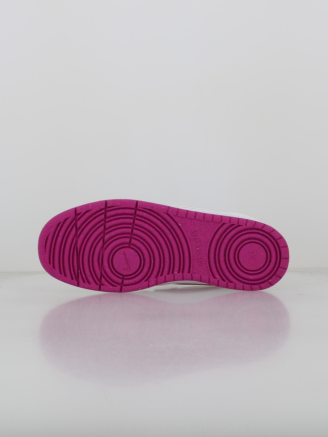 Baskets court borough recraft gs blanc rose enfant - Nike