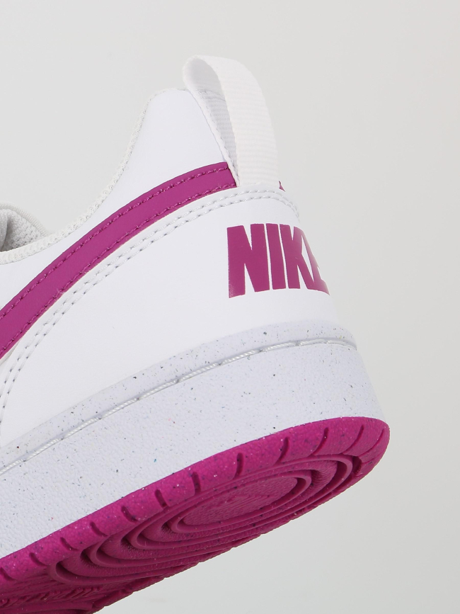 Baskets court borough recraft gs blanc rose enfant - Nike