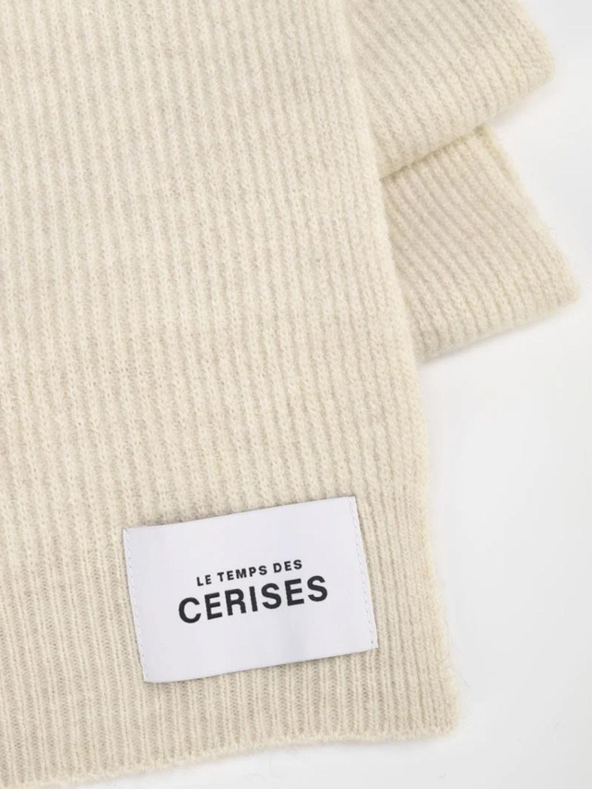 Echarpe nieve blanc crème femme - Le Temps Des Cerises