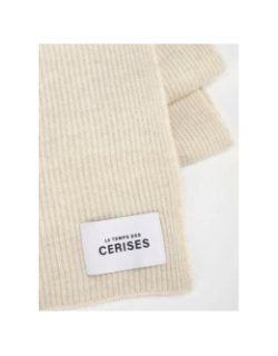 Echarpe nieve blanc crème femme - Le Temps Des Cerises