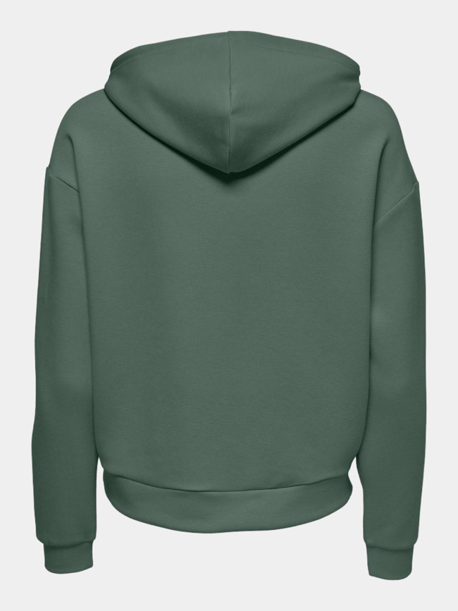 Sweat à capuche plounge vert femme - Only Play