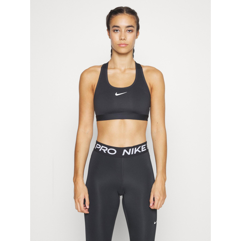 Brassière de sport non rembourrée swoosh noir femme - Nike
