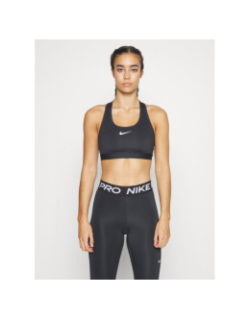 Brassière de sport non rembourrée swoosh noir femme - Nike