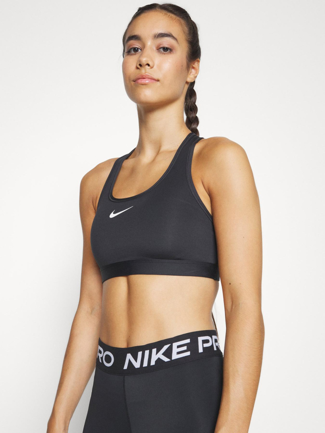 Brassière de sport non rembourrée swoosh noir femme - Nike