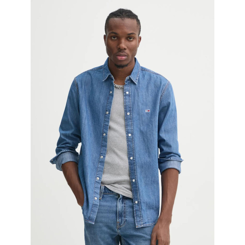 Chemise en jean regular fit bleu homme - Tommy Jeans
