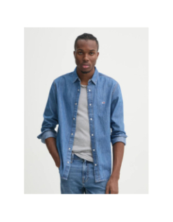 Chemise en jean regular fit bleu homme - Tommy Jeans