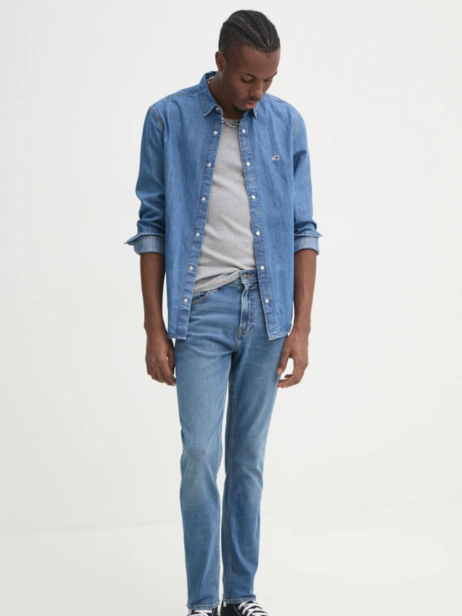 Chemise en jean regular fit bleu homme - Tommy Jeans