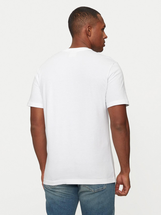 T-shirt split line logo blanc homme - Calvin Klein
