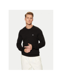 Pull modern crew neck noir homme - Calvin Klein Jeans