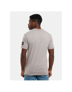 T-shirt uni badge regular gris homme - Calvin Klein Jeans